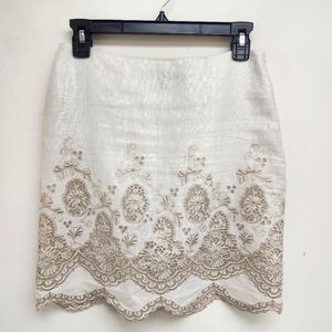 Ann Taylor Linen Mini Skirt